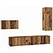 Set mobile TV 4 pcs Legno vecchio 30.5 x 30 x 90 cm - Foto miniatura 1