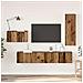 Set mobile TV 4 pcs Legno vecchio 30.5 x 30 x 90 cm - Foto miniatura 2