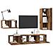 Set mobile TV 4 pcs Legno vecchio 30.5 x 30 x 90 cm - Foto miniatura 3