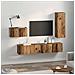 Set mobile TV 4 pcs Legno vecchio 30.5 x 30 x 90 cm - Foto miniatura 4