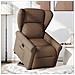 Poltrona Alzapersona Reclinabile Marrone in Tessuto - Foto miniatura 2