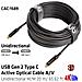 USB3.2 G2 TYPE-C ACT. OPT. A /V M /M 20M cavo USB USB 3.2 Gen 2 (3.1 Gen 2) USB C Nero - Foto miniatura 2