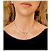 Coppia Di Collane Bianco-nero Con Cristallo Sw In Argento 925 10µ - Foto miniatura 3