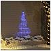 Albero di Natale LED con picchetti per il terreno Blu 180 cm - Foto miniatura 2