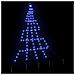 Albero di Natale LED con picchetti per il terreno Blu 180 cm - Foto miniatura 4