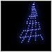 Albero di Natale LED con picchetti per il terreno Blu 180 cm - Foto miniatura 6