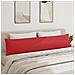 Cuscini da Divano 2 pcs Rosso 200 x 40 cm Tessuto - Foto miniatura 4