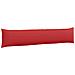 Cuscini da Divano 2 pcs Rosso 200 x 40 cm Tessuto - Foto miniatura 5