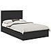 Letto con Contenitore Nero 135 x 190 cm Legno multistrato - Foto miniatura 1