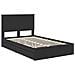 Letto con Contenitore Nero 135 x 190 cm Legno multistrato - Foto miniatura 4