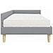 Struttura Letto Angolare con Materasso 2 pcs Grigio chiaro - Foto miniatura 8