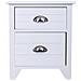 Comodino In Legno Bianco 38x28x45h - Foto miniatura 2