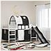 Struttura del letto loft per bambini Bianco e Nero 90 x 200 cm - Foto miniatura 2