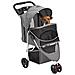 Passeggino per Cani Pieghevole Grigio 80x46x98cm Tessuto Oxford - Foto miniatura 2