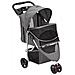 Passeggino per Cani Pieghevole Grigio 80x46x98cm Tessuto Oxford - Foto miniatura 3