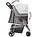 Passeggino per Cani Pieghevole Grigio 80x46x98cm Tessuto Oxford - Foto miniatura 6