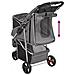 Passeggino per Cani Pieghevole Grigio 80x46x98cm Tessuto Oxford - Foto miniatura 7