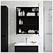 Mobiletto per specchio da bagno Rovere Nero 50 x 14,5 x 70 cm - Foto miniatura 2