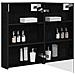 Mobiletto per specchio da bagno Rovere Nero 50 x 14,5 x 70 cm - Foto miniatura 3