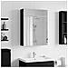 Mobiletto per specchio da bagno Rovere Nero 50 x 14,5 x 70 cm - Foto miniatura 4