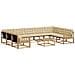Set di divani da esterno con cuscino 10 pcs Bianco e Beige - Foto miniatura 1