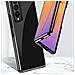 Plating Case Custodia Per Samsung Galaxy Z Fold 4 Con Cornice Metallica Blu. - Foto miniatura 2