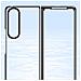 Plating Case Custodia Per Samsung Galaxy Z Fold 4 Con Cornice Metallica Blu. - Foto miniatura 3