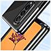 Plating Case Custodia Per Samsung Galaxy Z Fold 4 Con Cornice Metallica Blu. - Foto miniatura 5