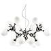 Lampada A Sospensione 15 X 40w E14 Cromo - Foto miniatura 4