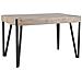 Tavolo Da Pranzo In Color Taupè E Nero 130x80cm Cambell - Foto miniatura 14