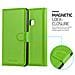 Custodia Compatibile Con Huawei P10 Lite In Verde Menta - Coperchio Protettiva Con Chiusura Magnetica, Funzione Stand E Tasca Per Le Carte - Foto miniatura 5