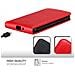 Custodia Compatibile Con Motorola Moto E4 In Rosso Mela - Coperchio Protettivo In Design Flip Con Chiusura Magnetica - Foto miniatura 3