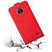 Custodia Compatibile Con Motorola Moto E4 In Rosso Mela - Coperchio Protettivo In Design Flip Con Chiusura Magnetica - Foto miniatura 7