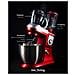 Impastatrice con Frullatore e Tritatutto Potenza 1200 Watt Colore Rosso - Foto miniatura 5