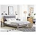 Letto In Velluto Grigio 160 X 200 Cm Ambert - Foto miniatura 9