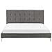 Letto In Velluto Grigio 160 X 200 Cm Ambert - Foto miniatura 7