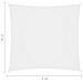 Vela Parasole in Tela Oxford Quadrata 2x2 m Bianca - Foto miniatura 6