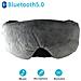 Mascherina Per Dormire Con Cuffie Bluetooth 5.0 Nera Grey - Foto miniatura 4