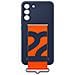 Silicone Cover With Strap Navy Galaxy S22 Plus - Foto miniatura 4