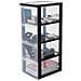 Mobile Contenitore - 4 Cassetti Da 15 L - Con Ruote - Maniglie Ergonomiche - L29 X P37,5 X H81 Cm - Nero - Foto miniatura 1