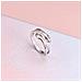 Anello Hugging Con Mani Che Abbracciano E Pietre Zirconi Silver - Foto miniatura 4