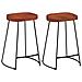 Sgabelli Da Bar Gavin 2 Pz 45x40x63 Cm Legno Massello Di Mango - Foto miniatura 1