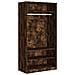 Armadio Rovere Fumo 100x50x200 Cm In Legno Multistrato - Foto miniatura 2