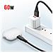Cavo Lightning Silicone 1 Metro E 50 Carica Rapida 60w Spina Usb Nero - Foto miniatura 2