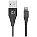 Cavo Lightning Silicone 1 Metro E 50 Carica Rapida 60w Spina Usb Nero - Foto miniatura 1