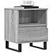 Comodino Grigio Sonoma 40x35x50 Cm In Legno Multistrato - Foto miniatura 8