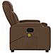 Poltrona Massaggiante Reclinabile Marrone In Tessuto - Foto miniatura 8