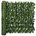 Paravento Da Balcone Con Foglie Verde Scuro 200x75 Cm - Foto miniatura 2