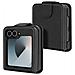 Cover Per Samsung Z Flip6 Pelle Vegan Pieghevole Linguetta Magnetica - Foto miniatura 3