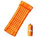 Materasso Campeggio Autogonfiabile Cuscini 1 Persona Arancio - Foto miniatura 1